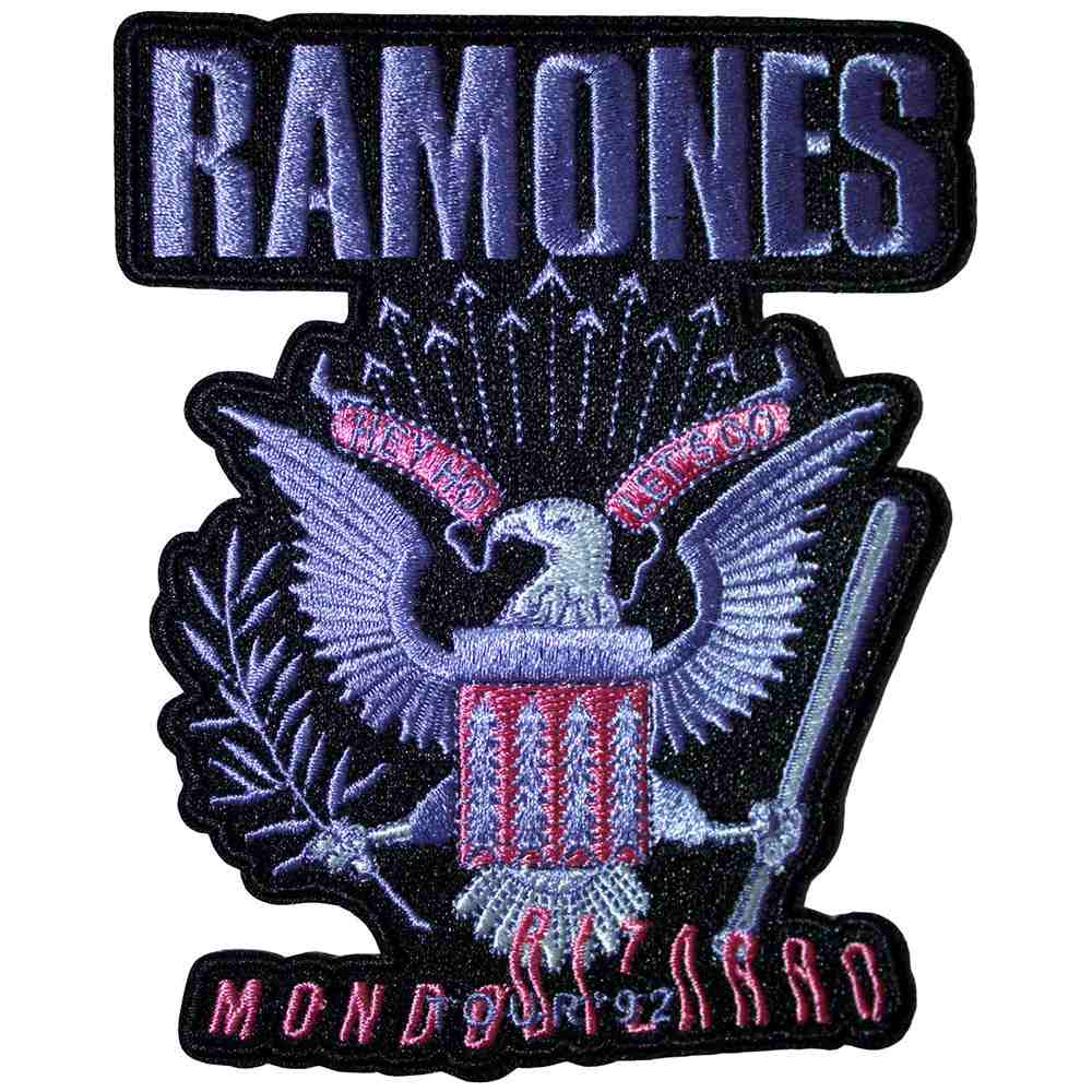 Ramones - Mondo Bizarro Patch - Zwart/Paars